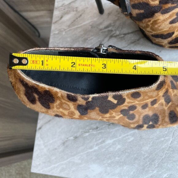 Balenciaga Stiletto Ankle Bootie - Calf Hair - Animal Print - Size 37.5 - GUC - Picture 15 of 16